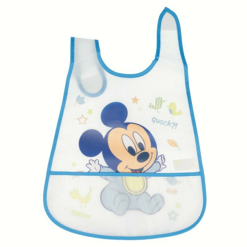 Mickey Mouse - Śliniak z kieszonką (niebieski)