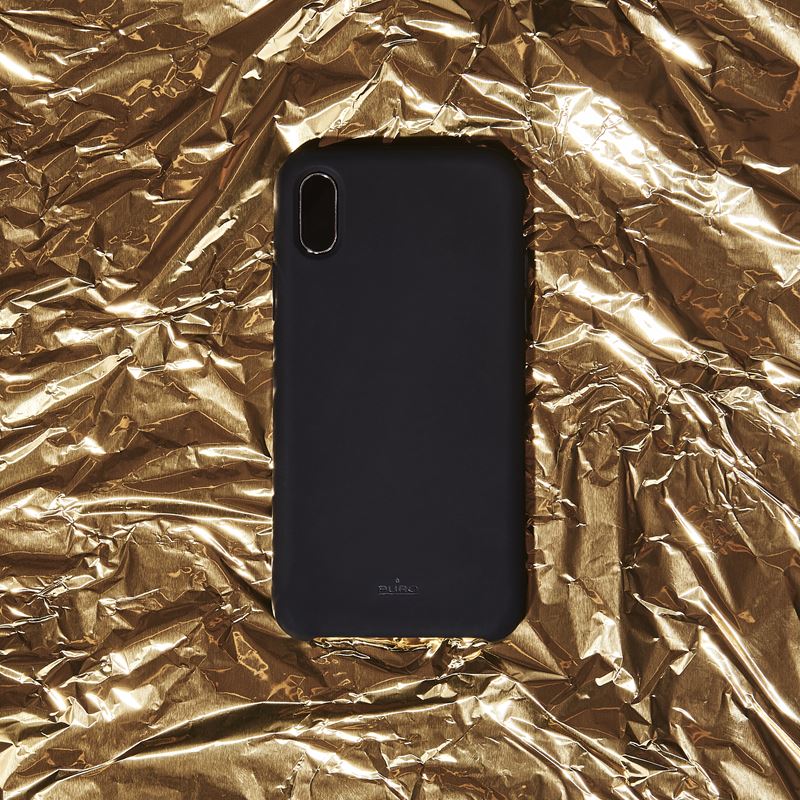 PURO ICON Cover - Etui iPhone SE (2022 / 2020) / 8 / 7 / 6s (czarny)