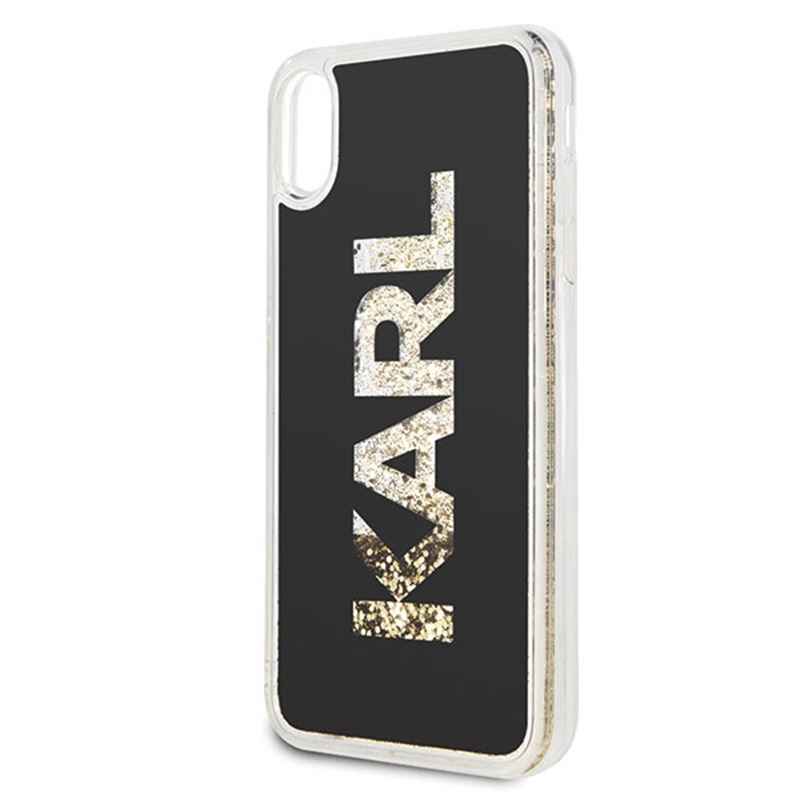Karl Lagerfeld Logo Karl - Etui iPhone Xs Max (Gold Glitter)