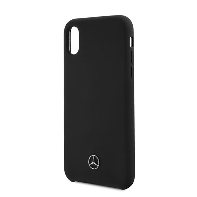 Mercedes Silicone Line - Etui iPhone Xs / X (czarny)