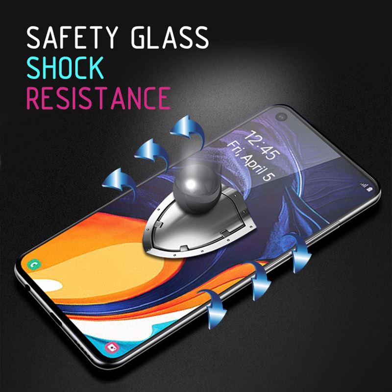 Crong 7D Nano Flexible Glass - Szkło hybrydowe 9H na cały ekran Samsung Galaxy A80 / A90
