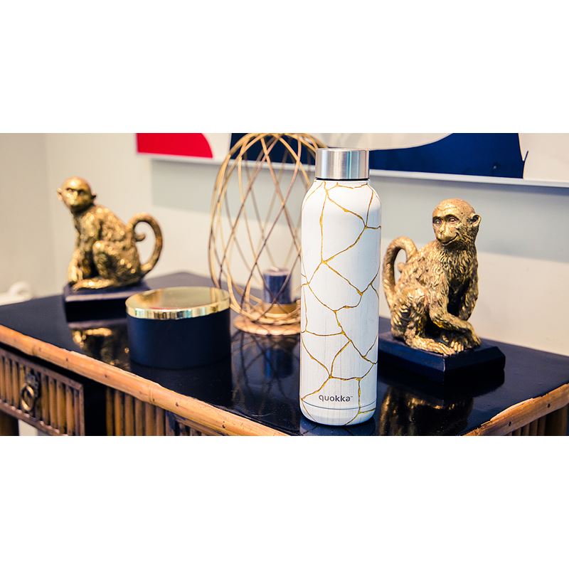 Quokka Solid - Butelka termiczna ze stali nierdzewnej 630 ml (Camo)