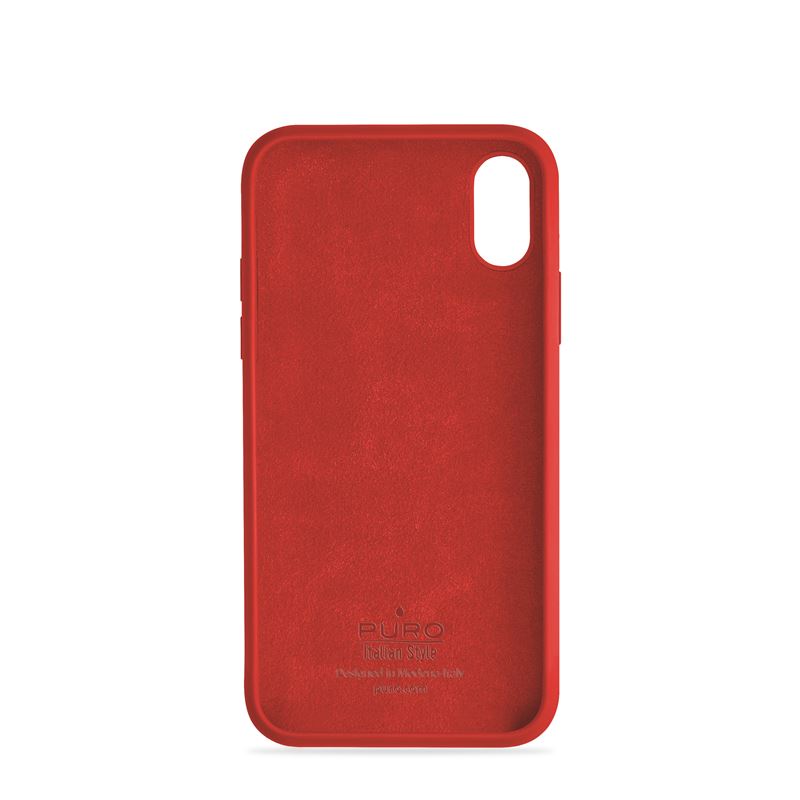 PURO ICON Cover - Etui iPhone Xs / X (czerwony)