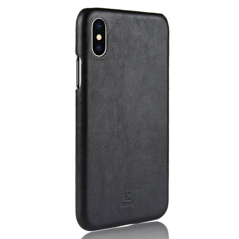 Crong Essential Cover - Etui iPhone Xs / X (czarny)