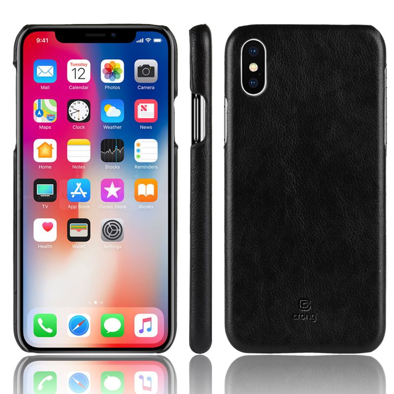 Crong Essential Cover - Etui iPhone Xs / X (czarny)