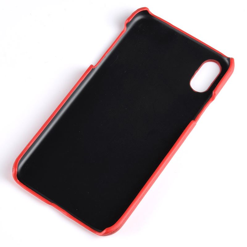 Crong Essential Cover - Etui iPhone Xs / X (czerwony)