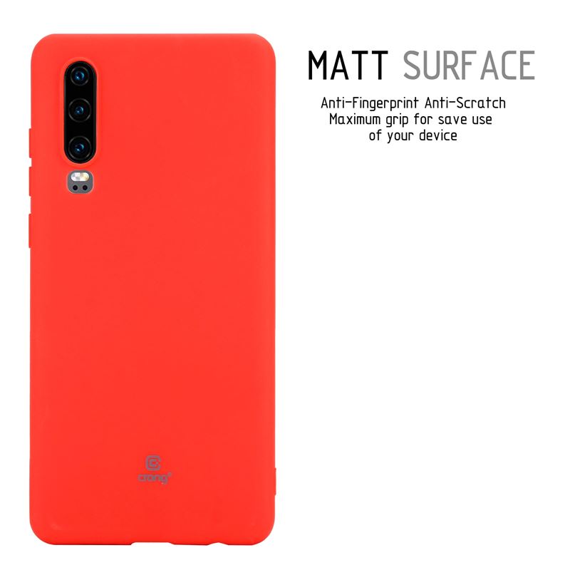 Crong Soft Skin Cover - Etui Huawei P30 (czerwony)