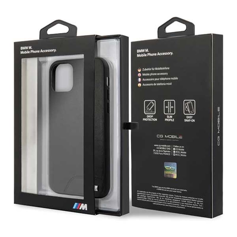 BMW Smooth PU Leather - Etui iPhone 11 Pro (czarny)