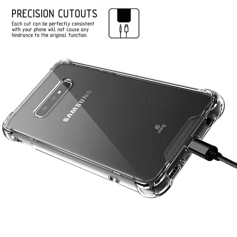 Crong Hybrid Protect Cover - Etui Samsung Galaxy S10e (przezroczysty)