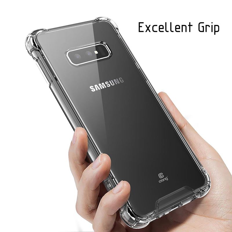 Crong Hybrid Protect Cover - Etui Samsung Galaxy S10e (przezroczysty)