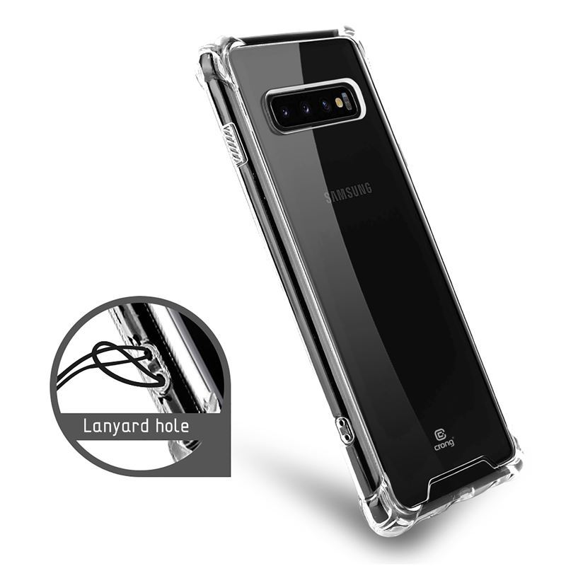 Crong Hybrid Protect Cover - Etui Samsung Galaxy S10 (przezroczysty)