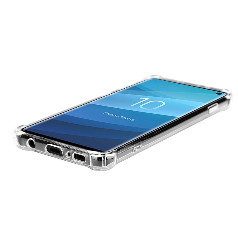 Crong Hybrid Protect Cover - Etui Samsung Galaxy S10 (przezroczysty)