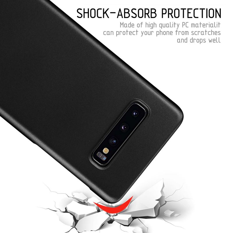 Crong Smooth Skin - Etui Samsung Galaxy S10+ (czarny)