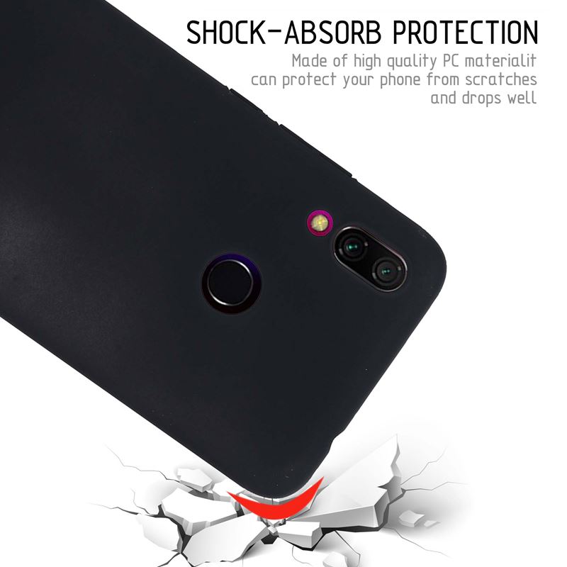 Crong Smooth Skin - Etui Xiaomi Redmi 7 (czarny)