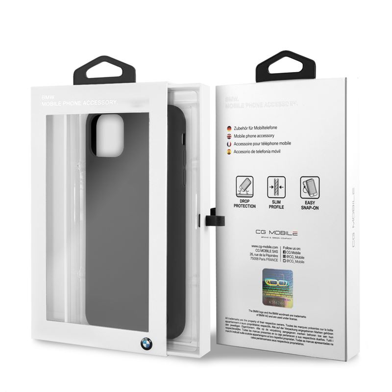 BMW Silicone Hard Case - Etui iPhone 11 Pro Max (czarny)