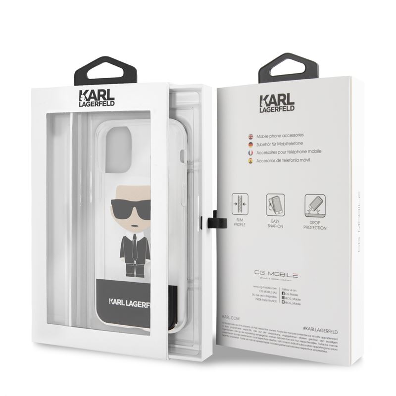 Karl Lagerfeld Iconic Karl - Etui iPhone 11 Pro (przezroczysty)