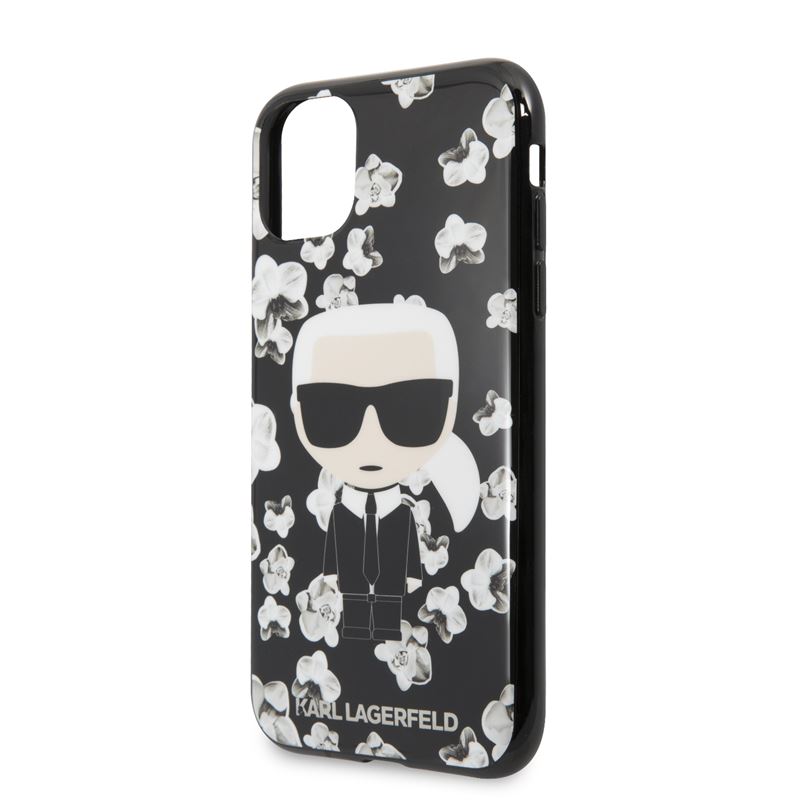 Karl Lagerfeld Iconic Karl Flower - Etui iPhone 11 (czarny)