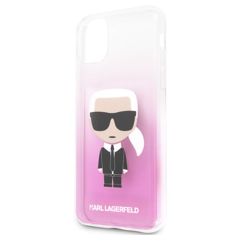 Karl Lagerfeld Iconic Karl Gradient - Etui iPhone 11 Pro Max (różowy)