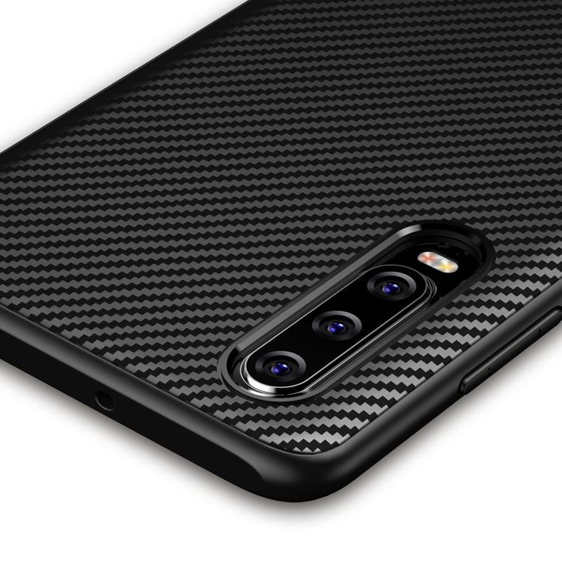Crong Prestige Carbon Cover - Etui Huawei P30 (czarny)