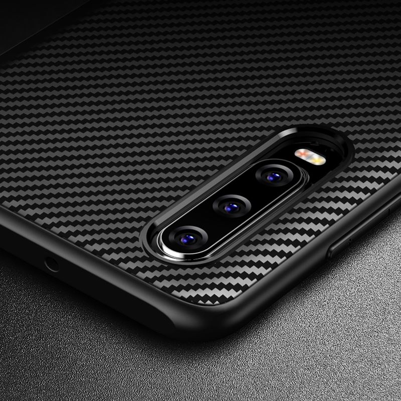 Crong Prestige Carbon Cover - Etui Huawei P30 (czarny)