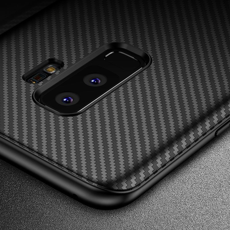 Crong Prestige Carbon Cover - Etui Samsung Galaxy S9+ (czarny)