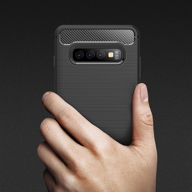 Crong Soft Armour Cover - Etui Samsung Galaxy S10+ (czarny)