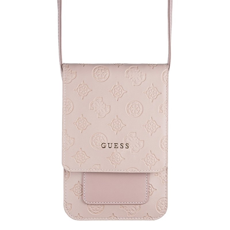 Guess 4G Peony Wallet Bag - Torba z przegrodą na smartfona (Light Pink)
