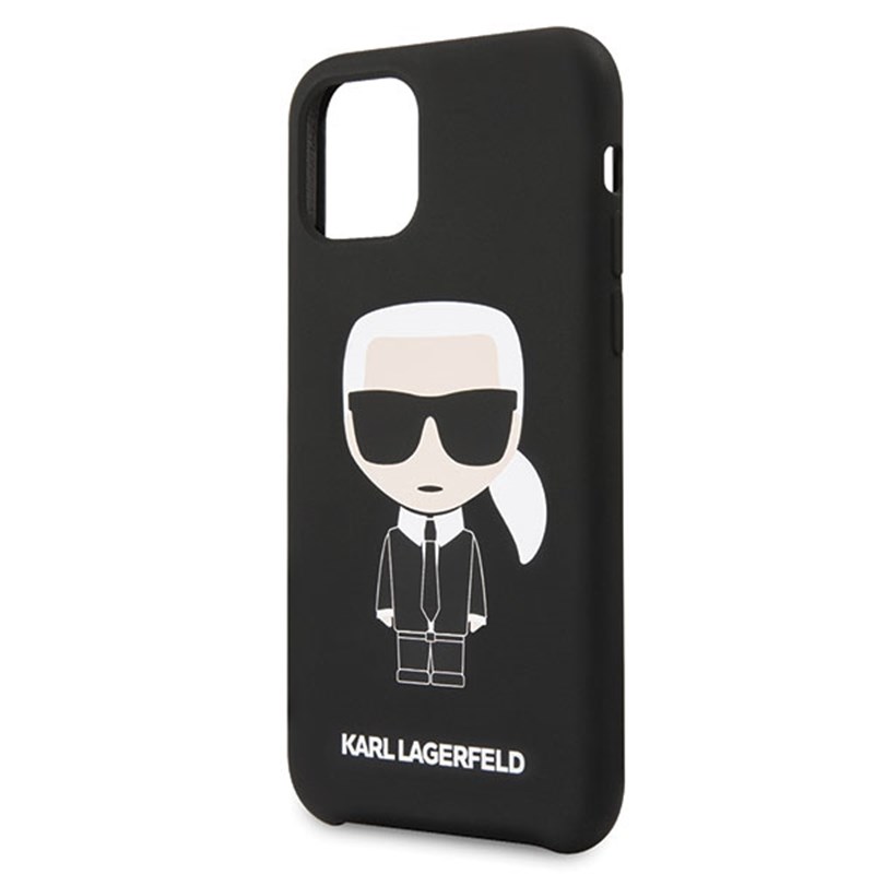 Karl Lagerfeld Fullbody Silicone Iconic - Etui iPhone 11 Pro (Black)