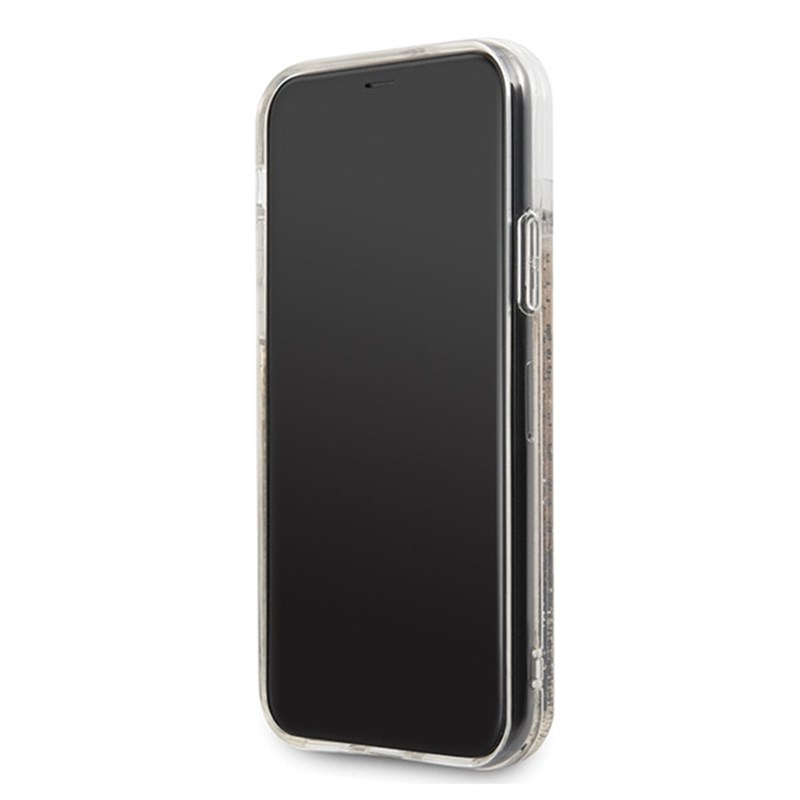 Karl Lagerfeld Signature Glitter Case - Etui iPhone 11 Pro (Gold)
