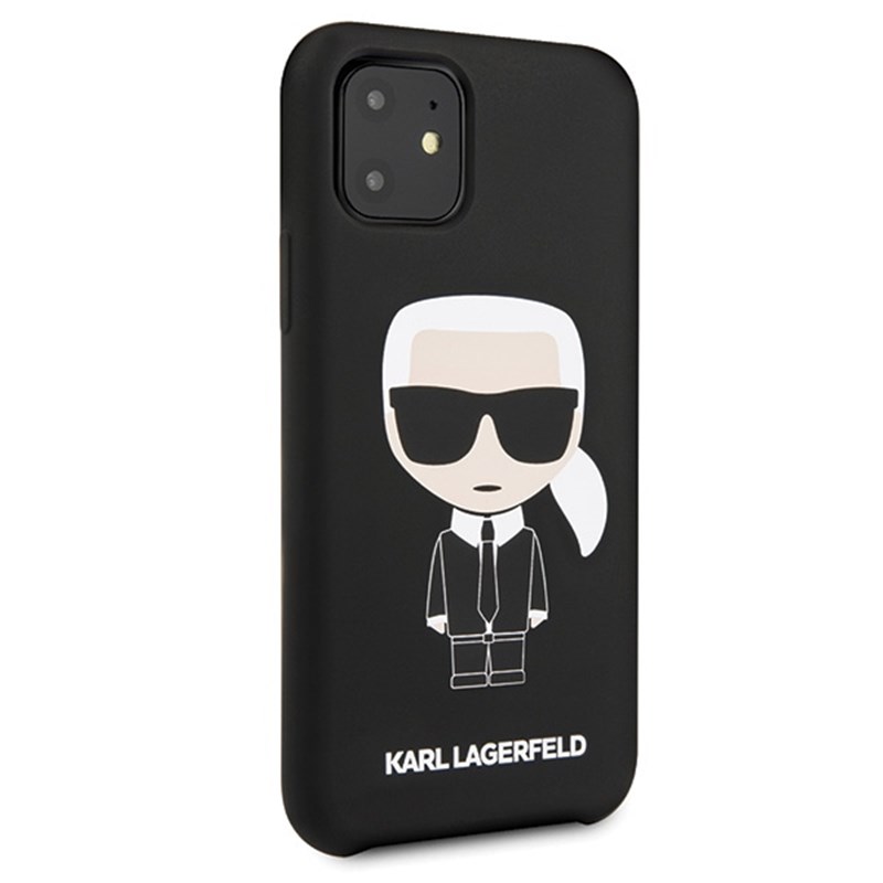 Karl Lagerfeld Fullbody Silicone Iconic - Etui iPhone 11 (Black)