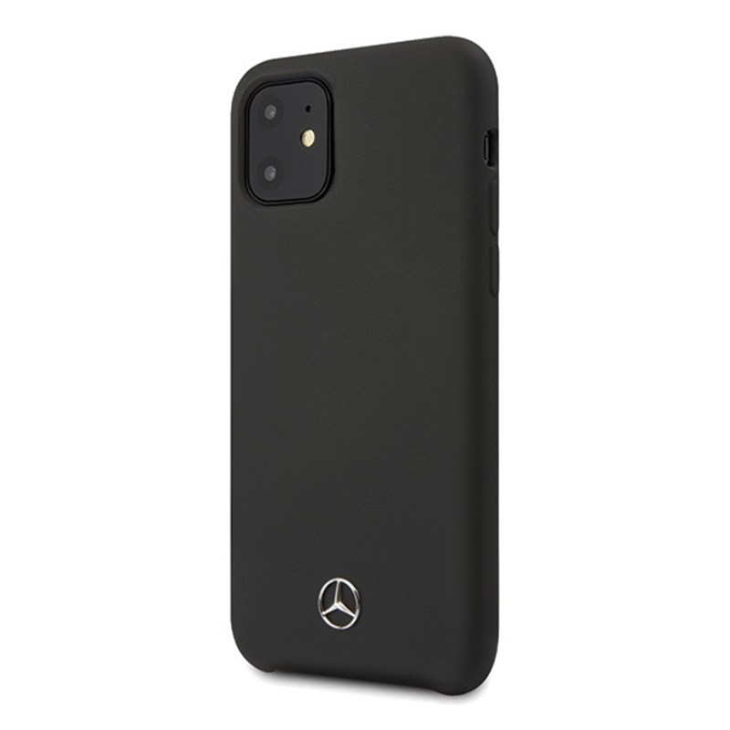 Mercedes Liquid Silicon Case - Etui iPhone 11 (Black)