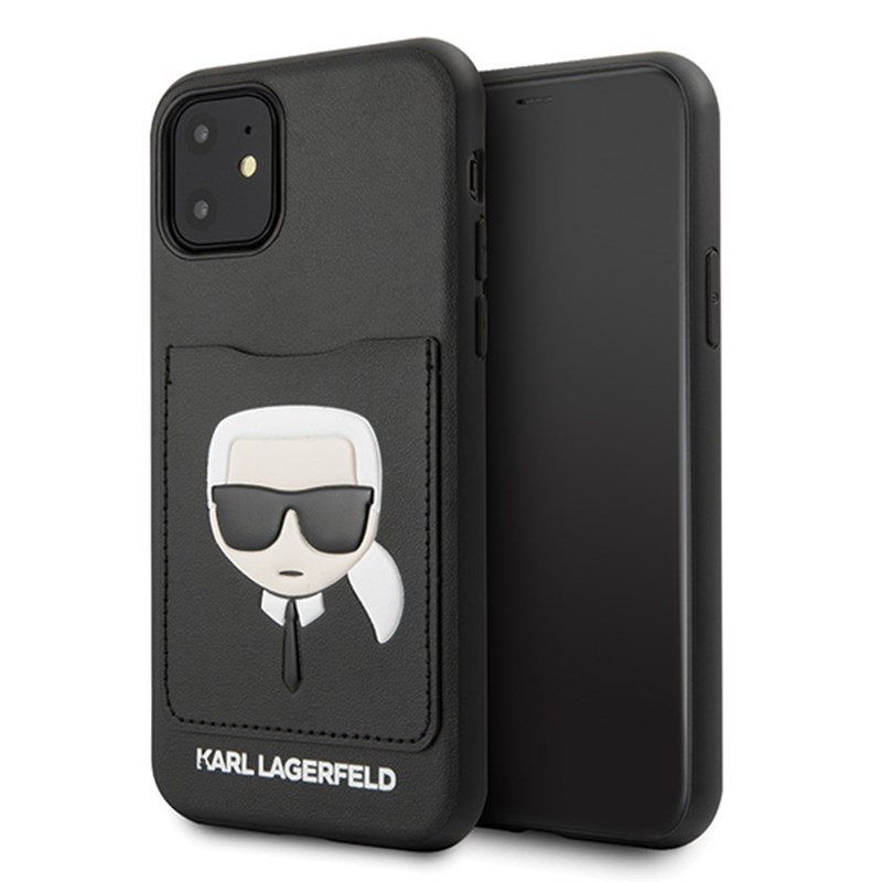 Karl Lagerfeld CardSlot - Etui iPhone 11 z kieszenią na karty (Black)