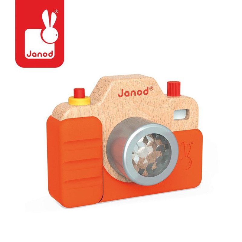Janod - Drewniany aparat fotograficzny z dźwiękami