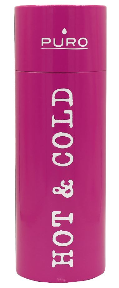 Puro Hot&Cold - Butelka termiczna ze stali nierdzewnej 500 ml (Shock Pink)