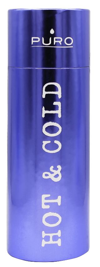 Puro Hot&Cold - Butelka termiczna ze stali nierdzewnej 500 ml (Metallic Deep Blue)