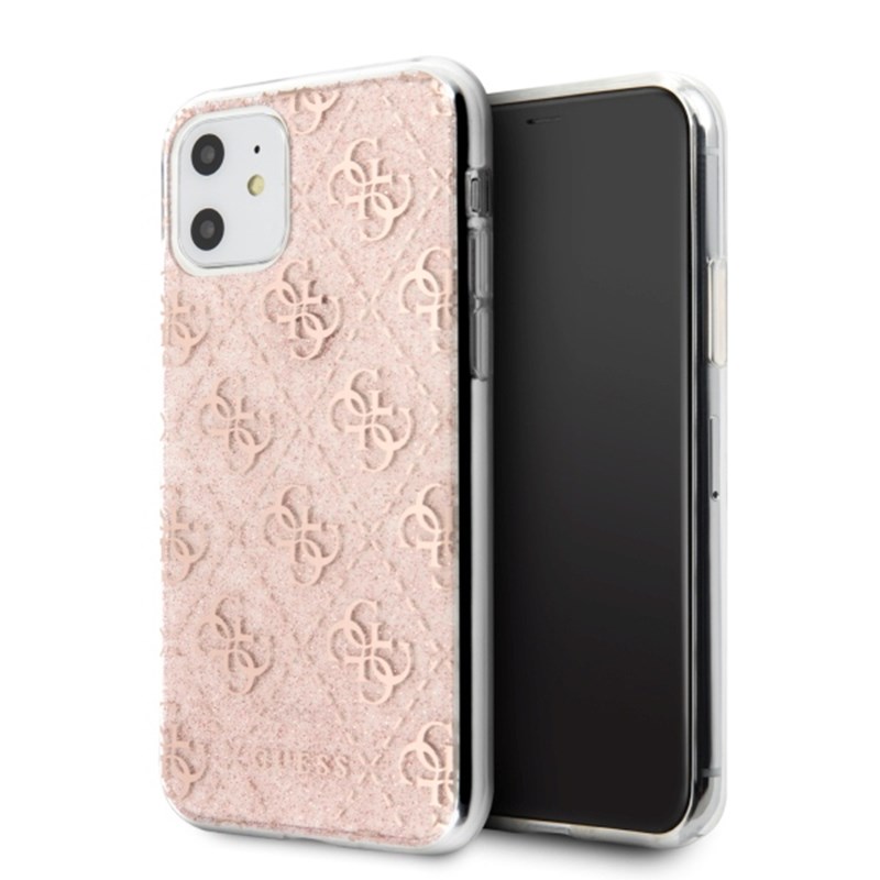 Guess 4G Glitter - Etui iPhone 11 (Pink)