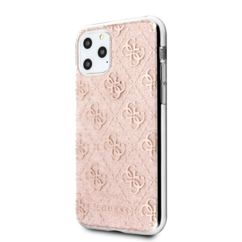 Guess 4G Glitter - Etui iPhone 11 Pro Max (Pink)