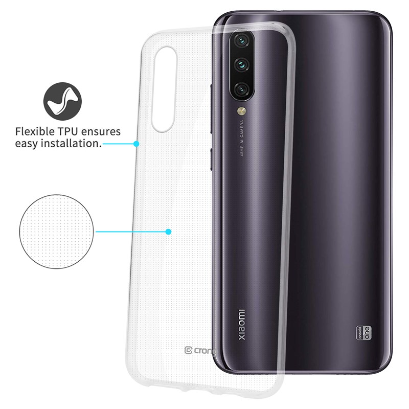 Crong Crystal Slim Cover - Etui Xiaomi Mi A3 (przezroczysty)