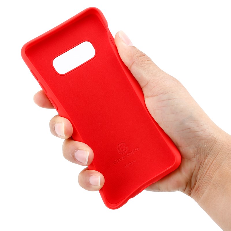 Crong Color Cover - Etui Samsung Galaxy S10e (czerwony)