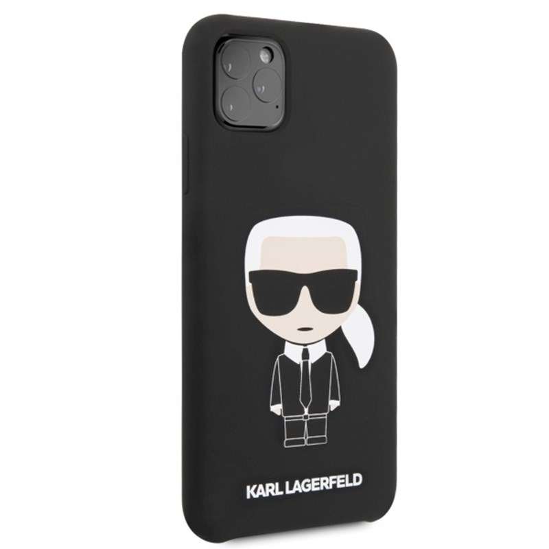 Karl Lagerfeld Fullbody Silicone Iconic - Etui iPhone 11 Pro Max (Black)