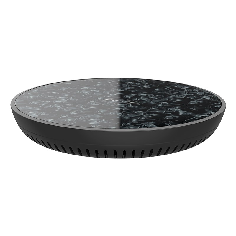 Nillkin PowerFlash Fast Wireless Charger - Bezprzewodowa ładowarka indukcyjna Qi 15W z powłoką ze szkła hartowanego (Marble Black)