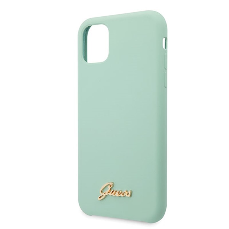 Guess Silicone Vintage - Etui iPhone 11 Pro Max (zielony)