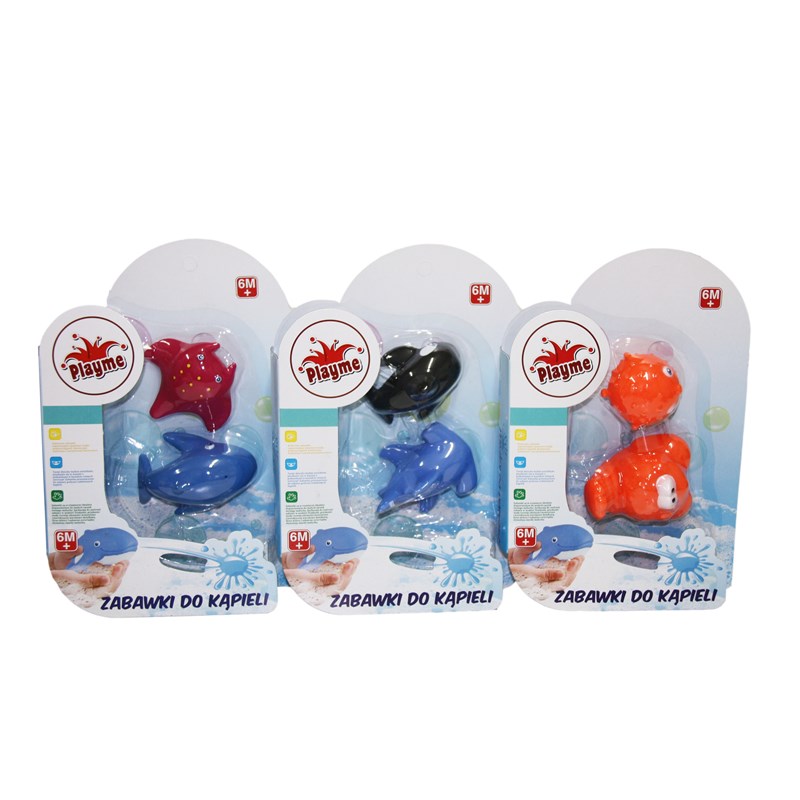 PLAYME - Zabawka do kąpieli gumowe zwierzątka - wybór losowy koloru