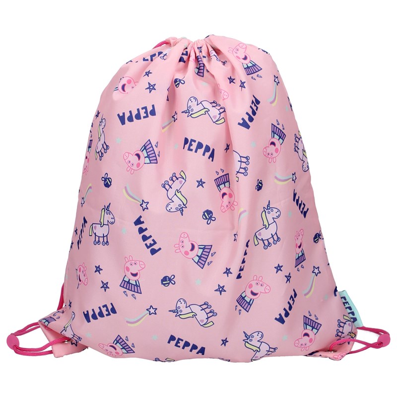 Peppa Pig - Worek na buty, gimnastykę (44 x 37 cm) Świnka Peppa & Unicorn