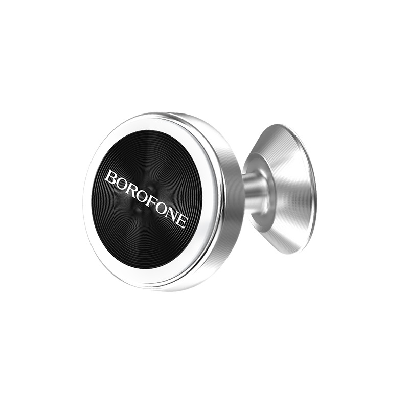 Borofone - uchwyt samochodowy magnetyczny na kokpit, aluminium, srebrny