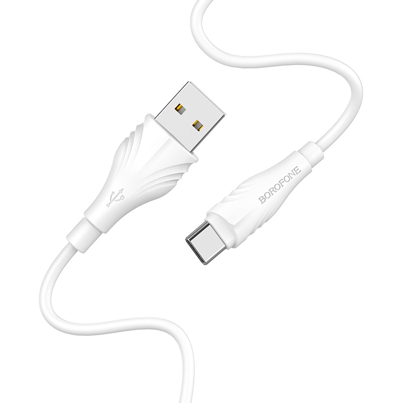 Borofone - Kabel USB-A do USB-C, 3 m (Biały)