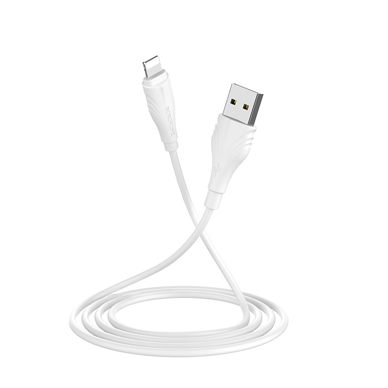 Borofone - Kabel USB-A do Lightning, 2 m (Biały)