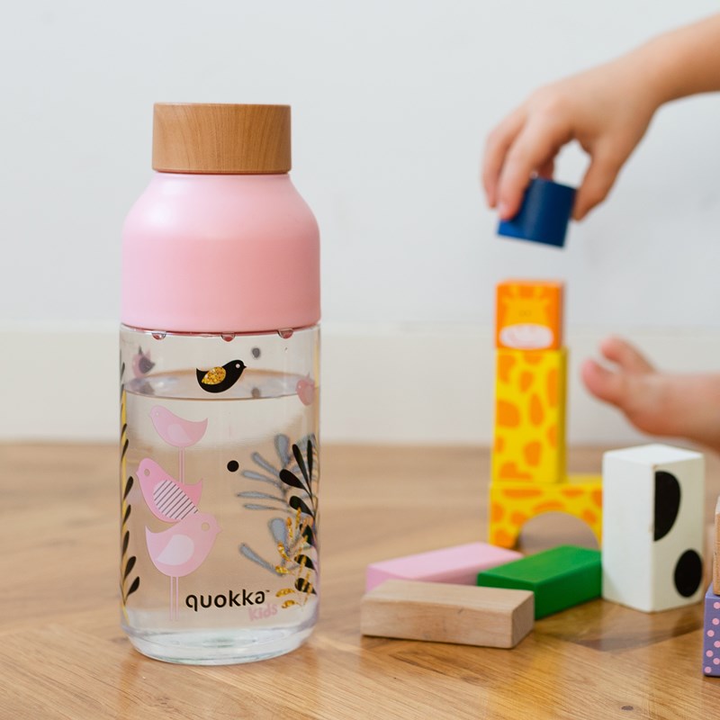 Quokka Ice Kids - Butelka na wodę z tritanu 570 ml (Birds)