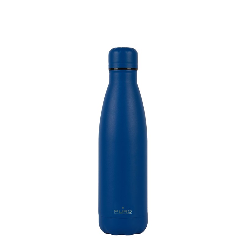 PURO ICON - Butelka termiczna ze stali nierdzewnej 500 ml (Dark Blue) (Powder Coating)