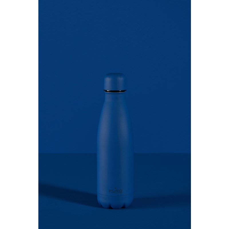PURO ICON - Butelka termiczna ze stali nierdzewnej 500 ml (Dark Blue) (Powder Coating)